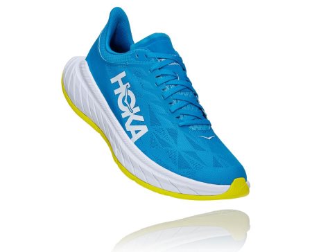 Hoka One One Carbon X 2 Moški Road Tekaški Čevlji Modra / Rumena SI-795283Q